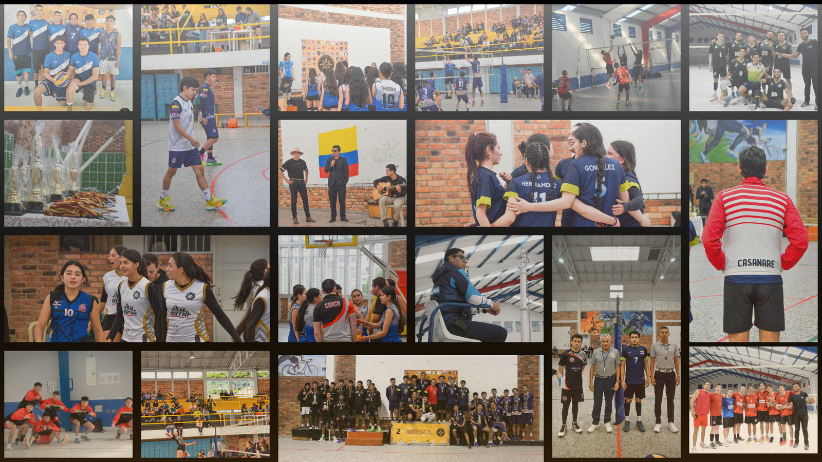  Fotografía tomada en la liga muisca de voleibol a los equipo 